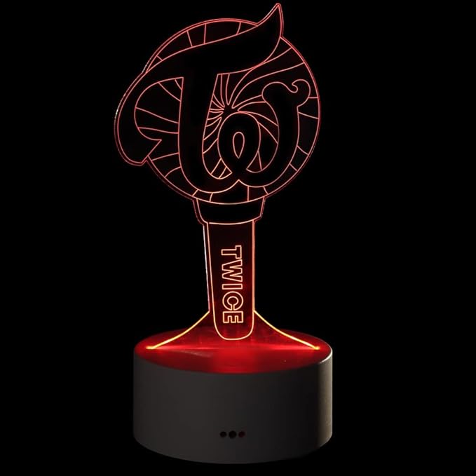 YX&ST Twice 16 Colors LED Night Light with Remote Control USB Acrylic Home Room Decoration