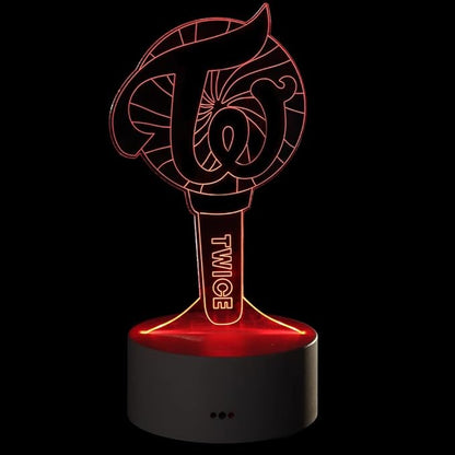YX&ST Twice 16 Colors LED Night Light with Remote Control USB Acrylic Home Room Decoration