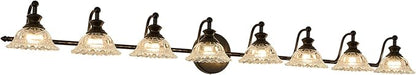 XIEDUN Bathroom Vanity Light Black 8 Light