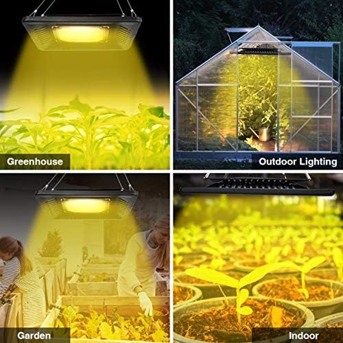 150W Waterproof Plant Light, Outdoor Grow Light,Sunlike,Full Spectrum LED Grow Lamp,Without Noise,Ultra Thin,Heat Dissipation,for Seedling Growing Blooming Fruiting