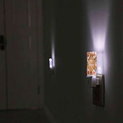 LED Night Light Plug into Wall with Dusk to Dawn Light Sensor White Energy Efficient Thanksgiving Celebration Traditional Dinner Meal Nightlight for Bedroom Bathroom Hallway Living Room Kitchen