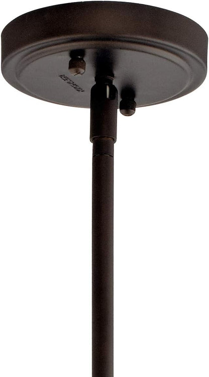 Kichler Everly 13.75" 1 Light Hour Glass Pendant Clear Glass Olde Bronze®