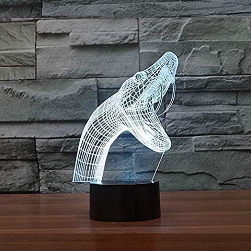 New Type 3D Snake Night Light Table Light 3D Lamp Table Lamp 3D LED USB 7 Color Change LED Table Lamp Xmas Toy Gift