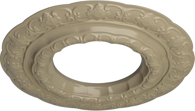 15 3/8"OD x 7"ID x 1"P Lisbon Ceiling Medallion (Fits Canopies up to 7"), Hand-Painted Gobi Desert