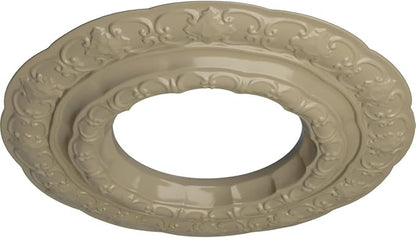 15 3/8"OD x 7"ID x 1"P Lisbon Ceiling Medallion (Fits Canopies up to 7"), Hand-Painted Gobi Desert