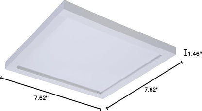 HALO SMD 5 in. and 6 in. 4000K Cool White Integrated LED Recessed Square Surface Mount Ceiling Light Trim at 90 CRI