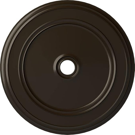 Ekena Millwork CM41CLSHF Classic Ceiling Medallion, 41 1/8"OD x 4"ID x 2 1/8"P, Hand-Painted Stone Hearth