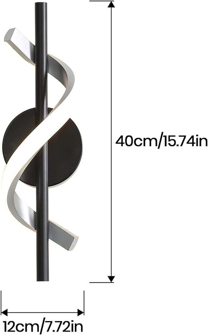 Modern Wall Sconces, 9W Wall Lighting Fixture Lamps LED Aluminum Wall Lamps for Bedroom Living Room Hallway Hotel Indoor (Cold White)