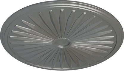 Ekena Millwork CM33LESLS Leandros Ceiling Medallion, Silver, 33-1/8" x 3-1/2" x 1-3/8"