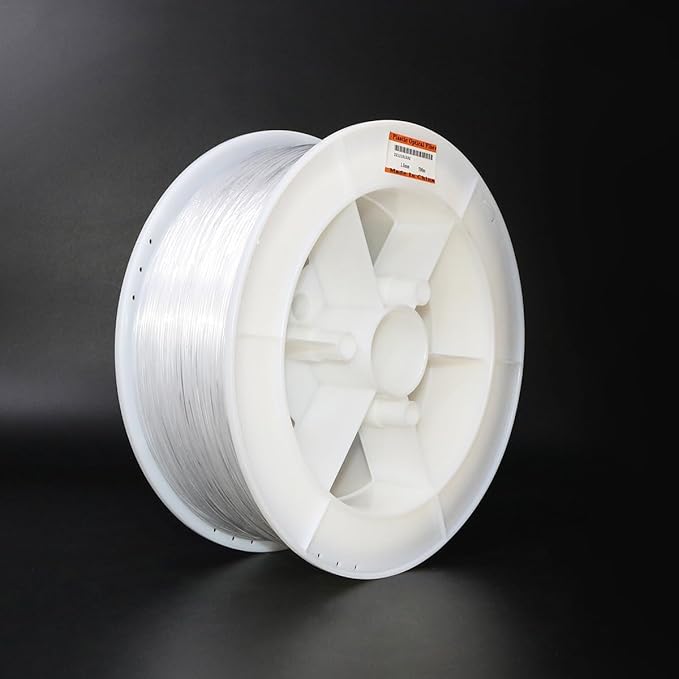 AZIMOM PMMA 0.06in(1.5mm) 2296ft(700Meter) Plastic End Glow Fiber Optic Roll Cable for Fiber Optic Starlight Kits Project Twinkle Star Sky Ceiling Headliner Decor