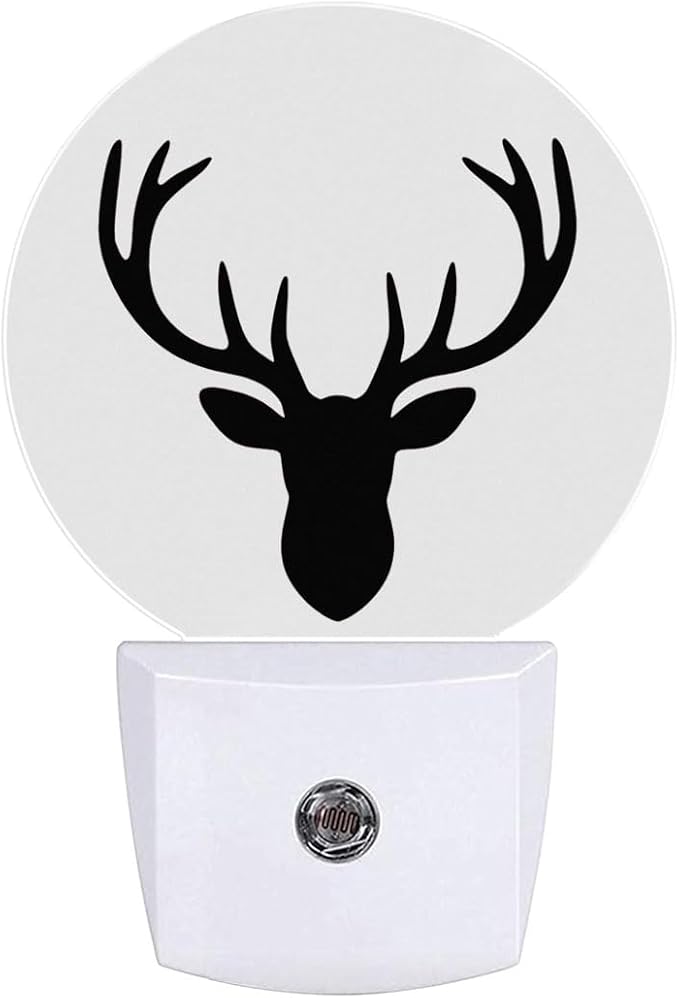 Deer Antler Night Light Plug-in Sleep Lamp Led Dusk to Dawn Night Light for Bedroom