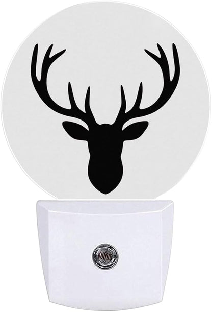 Deer Antler Night Light Plug-in Sleep Lamp Led Dusk to Dawn Night Light for Bedroom