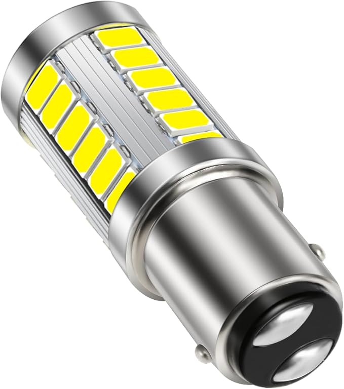 Auxbeam 1157 LED Bulbs 6500K White, Super Bright 2057 2357 7528 BAY15D Replacement Bulb for Backup Reverse Lights, 3030 33-SMD Chipset, Pack of 2