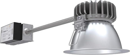 Lithonia Lighting 4 in Commercial LBR LED Open Retrofit Downlight, Round Retrofit Series LED Downlight with Adjustable Lumen Output, 3000K/3500K/4000K/5000K Switchable Color Temperature, (LBR4)