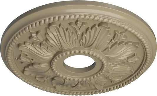 Ekena Millwork CM18ED1GDF Edinburgh Ceiling Medallion fits Canopies up to 5 1/8, Gobi Desert
