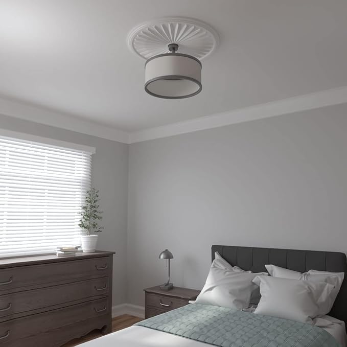 33 1/8"OD x 3 1/2"ID x 1 3/8"P Leandros Ceiling Medallion (Fits Canopies up to 5")