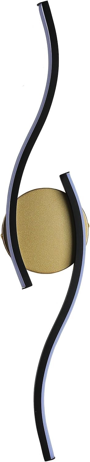 XZHGCEE Modern Vanity Lights Bathroom Light Fixtures : Black and Gold Vanity Light LED Wall Sconce - Indoor Wall Lights for Living Room, Bedroom, Hallway
