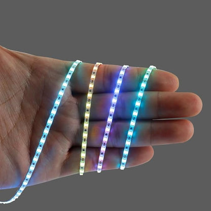 9.8FT WS2812B WS2812 2.7mm Ultra Narrow LED Strip,160LEDs/m Individually Addressable Dream Color Flexible Smart Light Tape for Bedroom,Kitchen,Stage,TV Backlight,DC12V