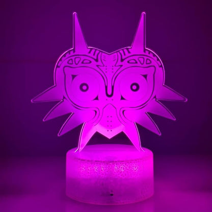 3D Night Light, 16 Color Changing Cartoon USB Desk Lamp, Crest of Hyrule Illusion Lighting with Remote Control for Home Decor Gift for Kids. (2)