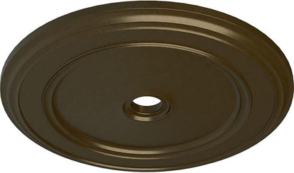 41 1/8"OD x 4"ID x 2 1/8"P Classic Ceiling Medallion (Fits Canopies up to 5 1/2"), Hand-Painted Brass