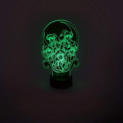 Stunned Mind Sailor Moon Acrylic Lamp LED Lamp [7” x 4.32”], Night Light, Lighting, Illuminate by Just Funky - Sailor Scouts, Prism Powers, Kawaii, Magical Girls, Usagi, “in The Name of The Moon”