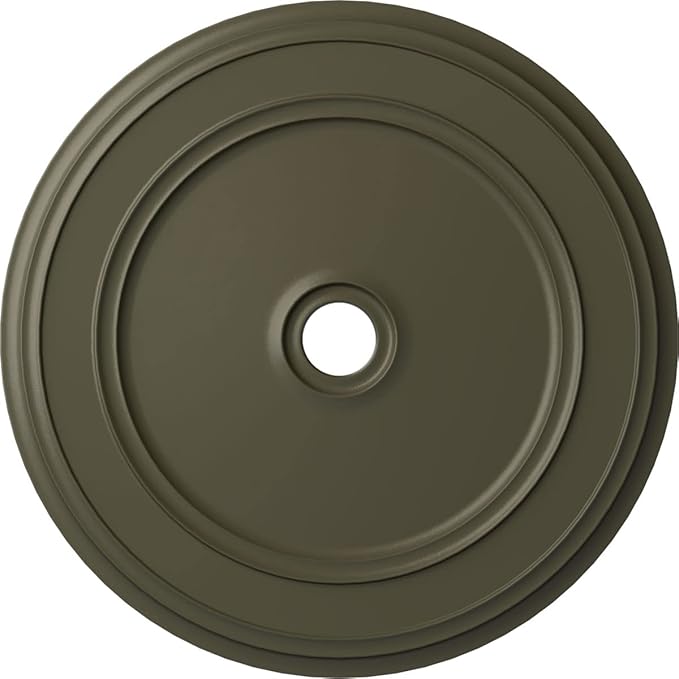 Ekena Millwork CM41CLWHF Classic Ceiling Medallion, 41 1/8"OD x 4"ID x 2 1/8"P, Hand-Painted Witch Hazel