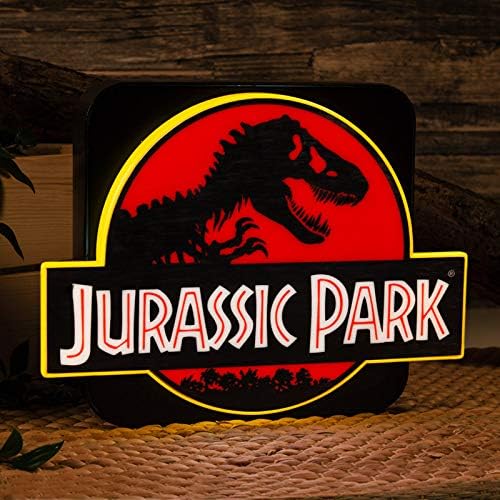 Numskull Jurassic Park 3D Lamp Wall Light - Ambient Lighting Gaming Accessory for Bedroom, Home, Study, Office, Work - Official Jurassic World Rebirth Merchandise
