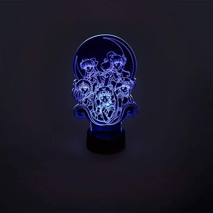 Stunned Mind Sailor Moon Acrylic Lamp LED Lamp [7” x 4.32”], Night Light, Lighting, Illuminate by Just Funky - Sailor Scouts, Prism Powers, Kawaii, Magical Girls, Usagi, “in The Name of The Moon”