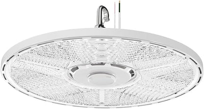 Lithonia Lighting Compact Pro Round LED High Bay Light, Ceiling Lighting Fixture, Adjustable 21000/24000/27000 Lumens, Selectable 4000K/5000K, UVOLT 120–347V, White (CPRB ALO14 UVOLT SWW9 80CRI DWH)