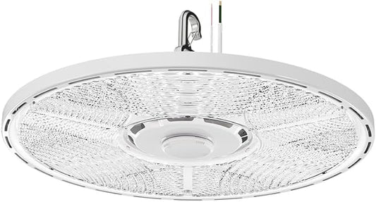 Lithonia Lighting Compact Pro Round LED High Bay Light, Ceiling Lighting Fixture, Adjustable 21000/24000/27000 Lumens, Selectable 4000K/5000K, UVOLT 120–347V, White (CPRB ALO14 UVOLT SWW9 80CRI DWH)