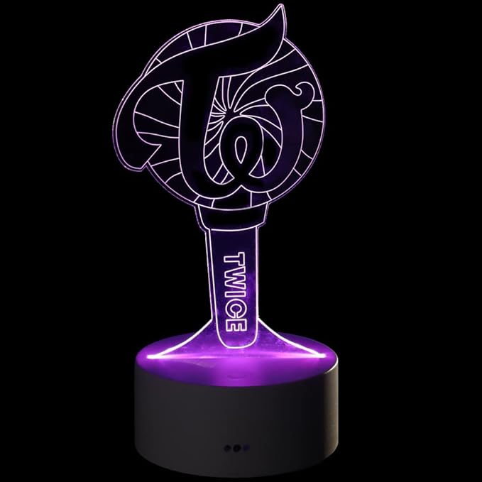 YX&ST Twice 16 Colors LED Night Light with Remote Control USB Acrylic Home Room Decoration