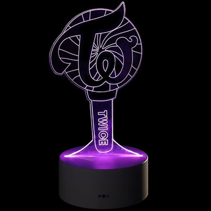 YX&ST Twice 16 Colors LED Night Light with Remote Control USB Acrylic Home Room Decoration
