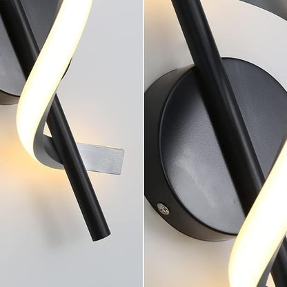 Modern Wall Sconces Set of Two, 9W Hardwired Wall Lighting Fixture Lamps LED Aluminum Wall Lamps for Bedroom Living Room Hallway Hotel Indoor (Cold White)