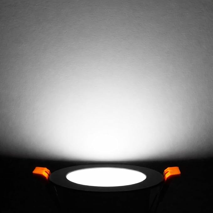 2 Inch LED Downlight, 3W Recessed Lighting Dimmable Ceiling Light Kit, 4000K Natural White, CRI80 Black LED Can Lights with Driver(35W Halogen Equivalent), 10 Pack