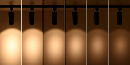 mirrea 16.5W Dimmable LED Track Lighting Heads Compatible with Single Circuit H Type Rail Ceiling Spotlight 90 CRI 24° Black Finish Pack of 6 (3000K Warm White)