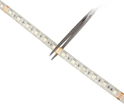 SUPERNIGHT LED Strip Lights, 16.4FT 5M SMD 5050 Waterproof 300LEDs RGB Color Changing Flexible LED Light Strip for Bedroom, TV Back Lighting (Not Include Power)