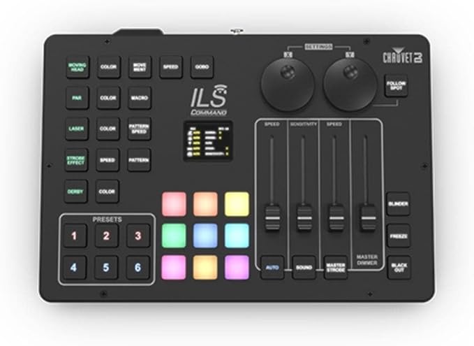 CHAUVET DJ – ILS Command Lighting Controller | Sound-Activated Music Sync | Instant Show Creation | Master Control Hub for ILS-Compatible Lighting Fixtures and Simplified Performance Control