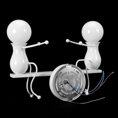 Kawell Humanoid Wall Light Fixtures Modern Wall Lamp Creative Wall Sconce Light Art Deco Max 60W E26 Base for Children Room Bedroom Bedside Living Room Stairs Hallway Restaurant Kitchen