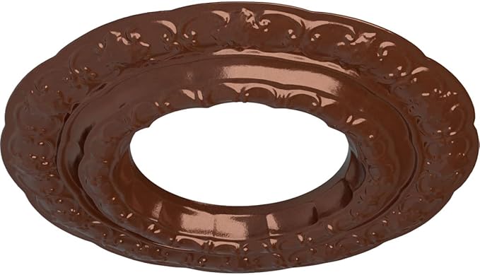Ekena Millwork CM15LICPS 15 3/8"OD X 7"ID X 1"P Lisbon Ceiling Medallion Fits Canopies Up to 7", Copper Penny