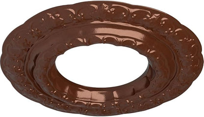 Ekena Millwork CM15LICPS 15 3/8"OD X 7"ID X 1"P Lisbon Ceiling Medallion Fits Canopies Up to 7", Copper Penny