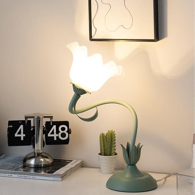 Table Top Grow Light for Indoor Plants – Decorative Desk Plant Light for Succulents Bonsai Cactus, Adjustable Desktop Grow Lights with Base, Cute Office Mini Grow Lamp
