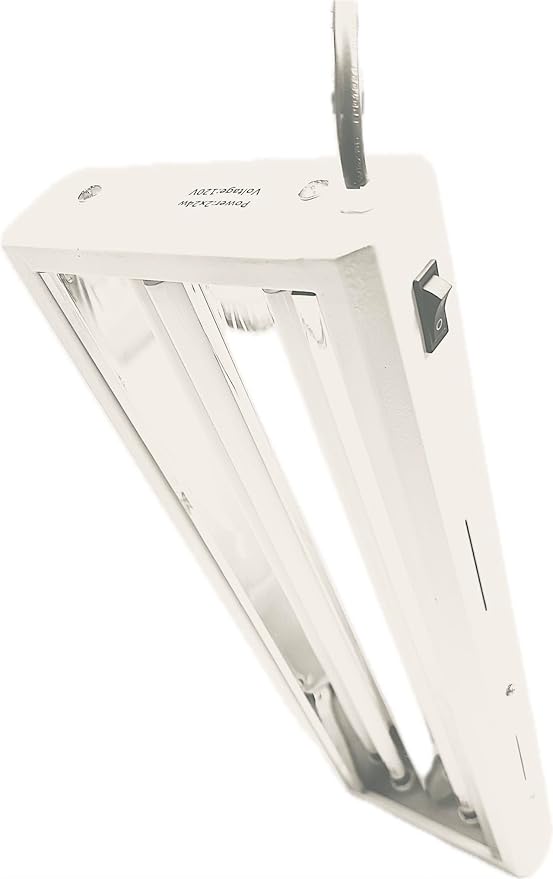 2Ft 2Bulbs T5 Grow Lights Panel, 6500K Full Sun Light, 5000 Lumen Output