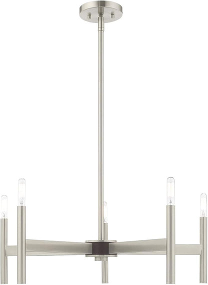 Livex Lighting 5 Lt Brushed Nickel Chandelier