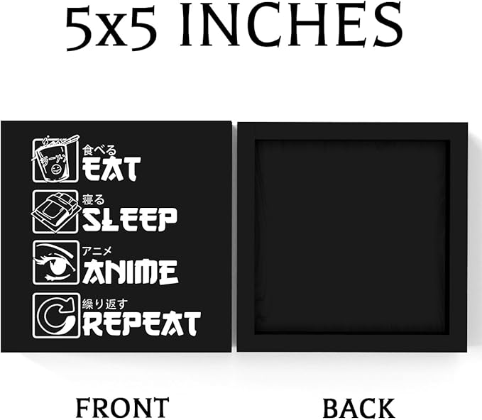 Anime Decor, Anime Room Decor Wood Sign, Girls Anime Gifts Rustic Anime Lovers Wooden Sign for Home Living Room Girl Bedroom Decoration Gifts for Women