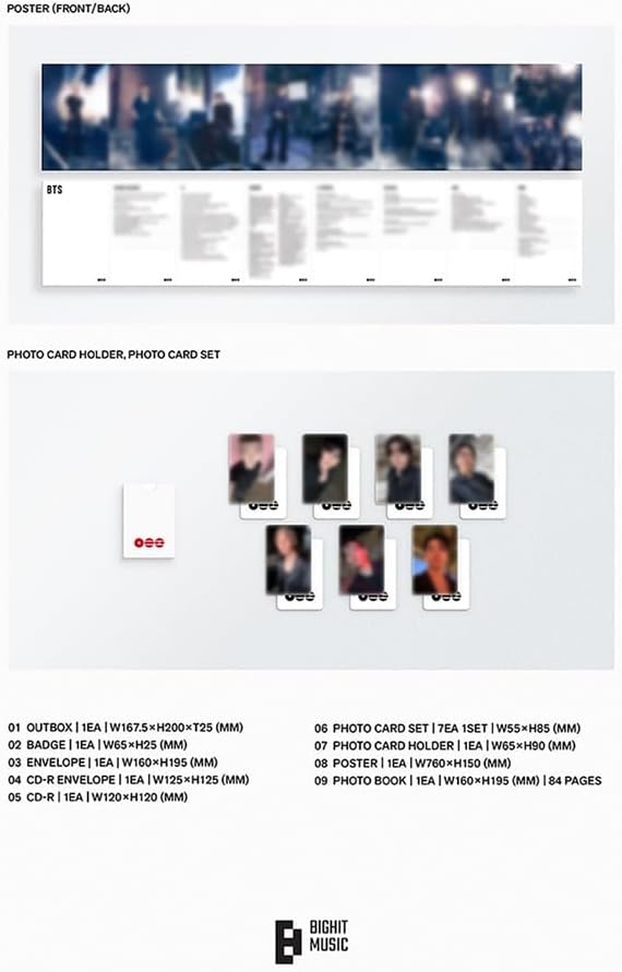 BTS [The 5th Album 'ARIRANG'](Rooted in Korea Ver.) + 3 Extra Photocards Set