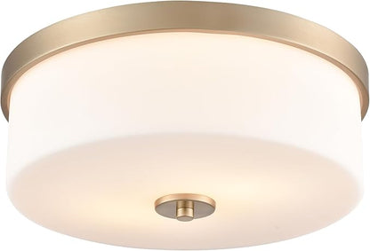 ML Lighting 214102-MG Laphia 13.25" Wide 2-Light Flushmount - Modern Gold