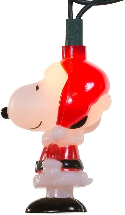 Kurt Adler UL 10-Light Santa Suit Snoopy Light Set