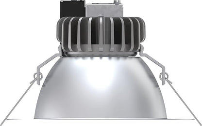 Lithonia Lighting 4 in Commercial LBR LED Open Retrofit Downlight, Round Retrofit Series LED Downlight with Adjustable Lumen Output, 3000K/3500K/4000K/5000K Switchable Color Temperature, (LBR4)