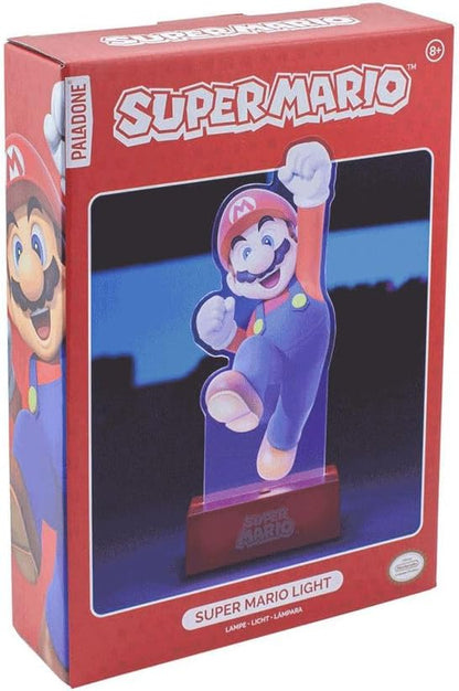 Paladone Super Mario Acrylic Light - Officially Licensed Nintendo, Lamp to Decorate Your Gaming Desk or Night Stand, Bedroom Decor Gamers, Battery Powered