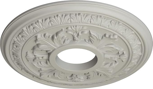Ekena Millwork Baltimore Ceiling Medallion, Pot of Cream